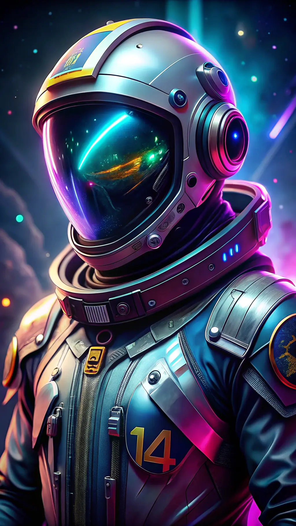 Cosmic artwork from the Project 14 universe