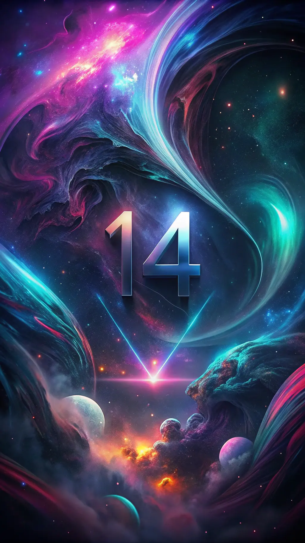 Cosmic artwork from the Project 14 universe